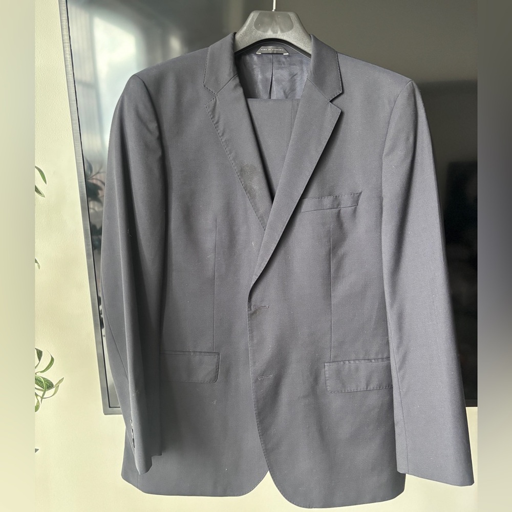 Boss Classic Navy Blue Suit Jacket and Pants